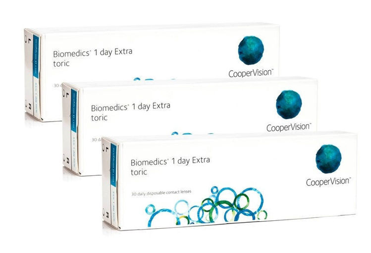 Picture of Cooper Vision Biomedics 1 Day Extra Toric Αστιγματικοί / Μυωπίας Ημερήσιοι 90τμχ